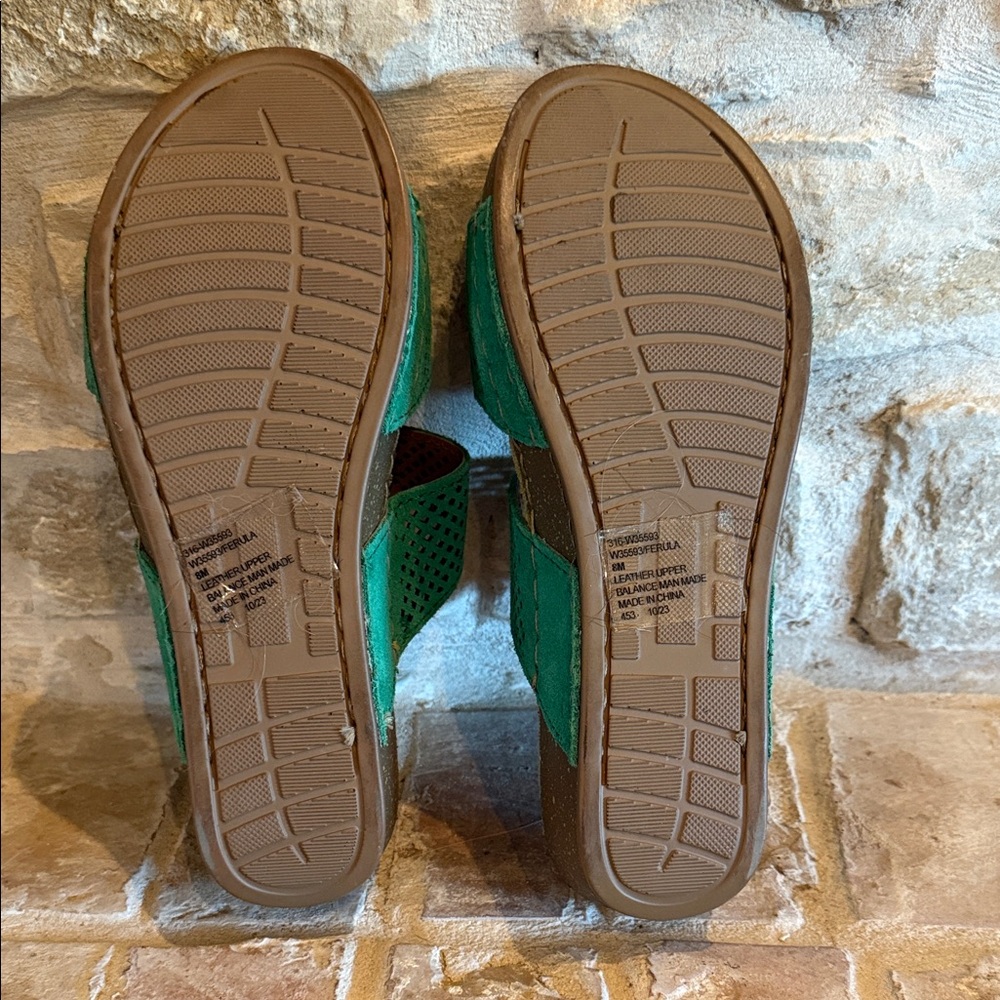 White Mountain Teal Slide Sandals - Picture 4 of 5